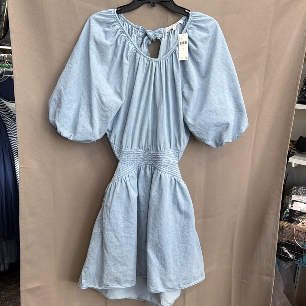 NWT Anthropologie Women's Blue Dress S
